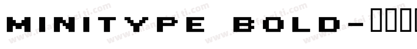 MiniType Bold字体转换